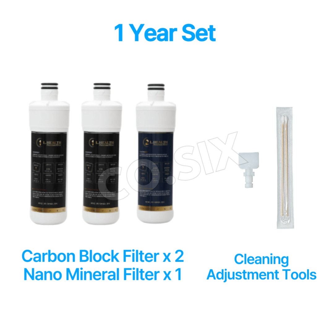 L.Health LG Puricare Purifier Compatible Water Filter 1Year Set