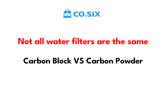 The CO.SIX filter is made of high-quality carbon blocks