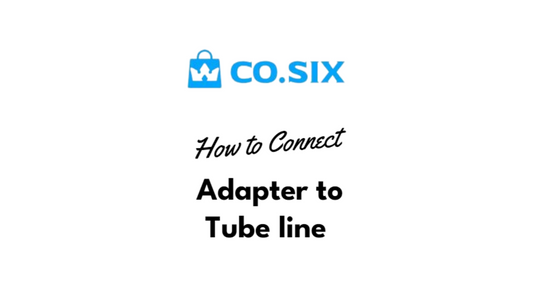 How to connect adaptor to tube line