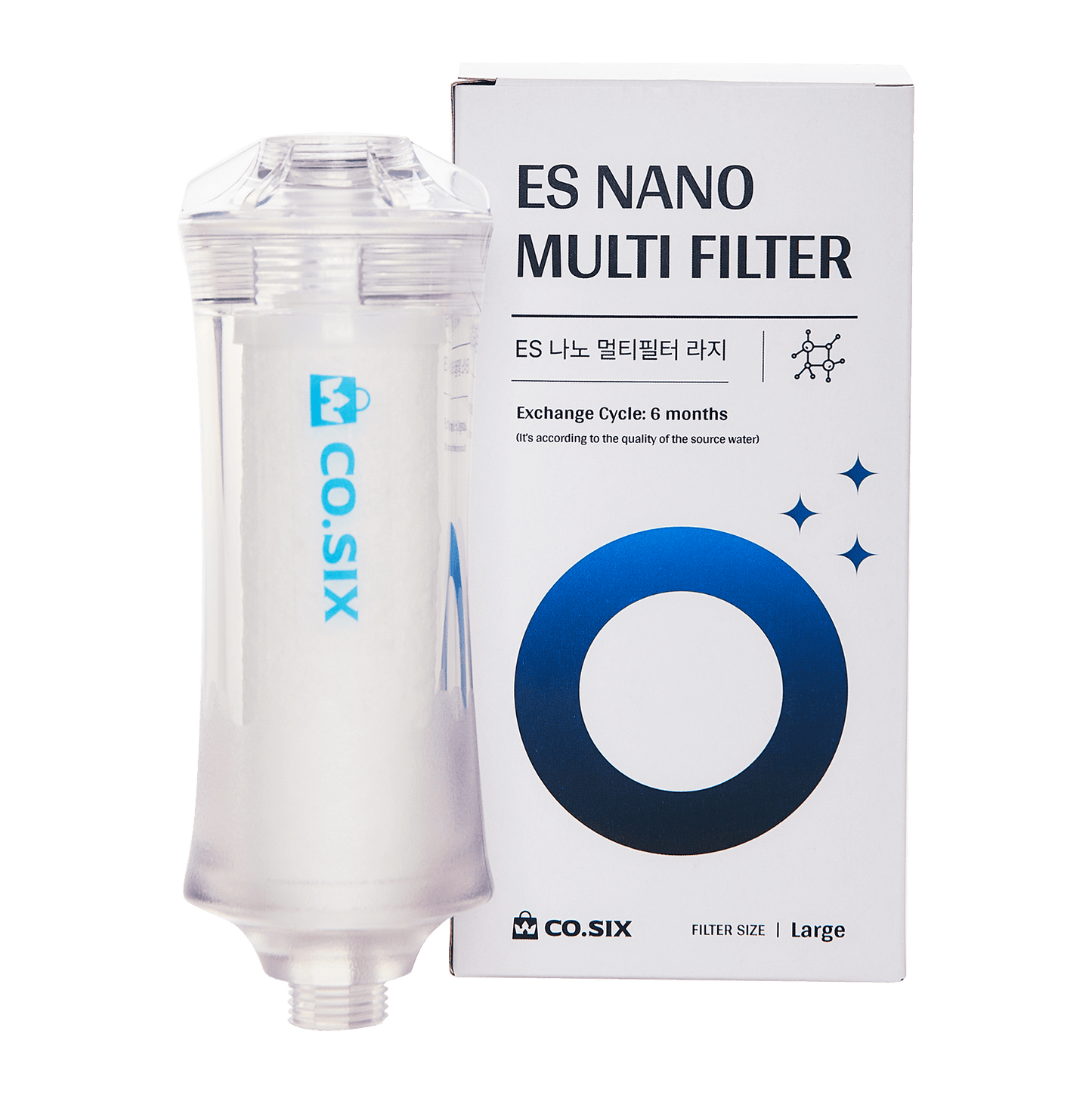 CO.SIX ES Nano Multi Shower Filter Big Size(Large, Bulk)/ 6 Months (Replacement Period)