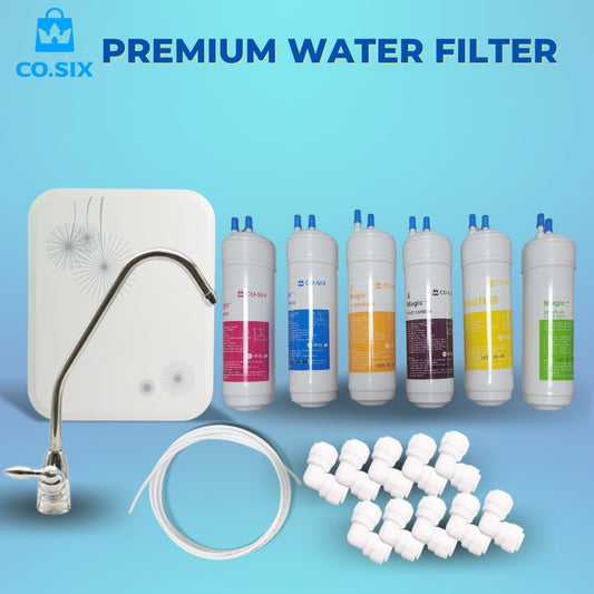 CO.SIX Magic Plus Premium Water Filter System ( 4 ~ 5 Stage) / 8 inch Filter / Case