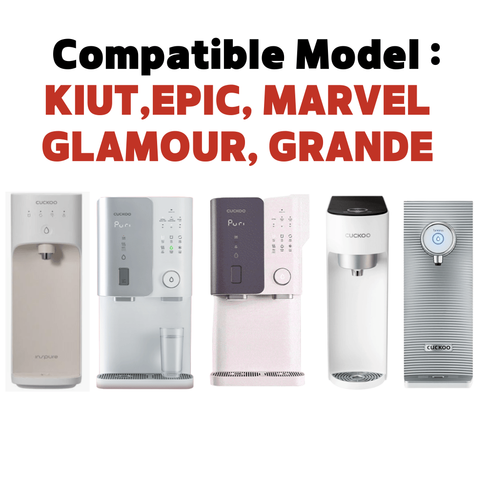 CO.SIX Water Filter Compatible with CUCKOO TITAN, KIUT, GRLAMOUR, MARVEL, GRANDE / 100% Compatible